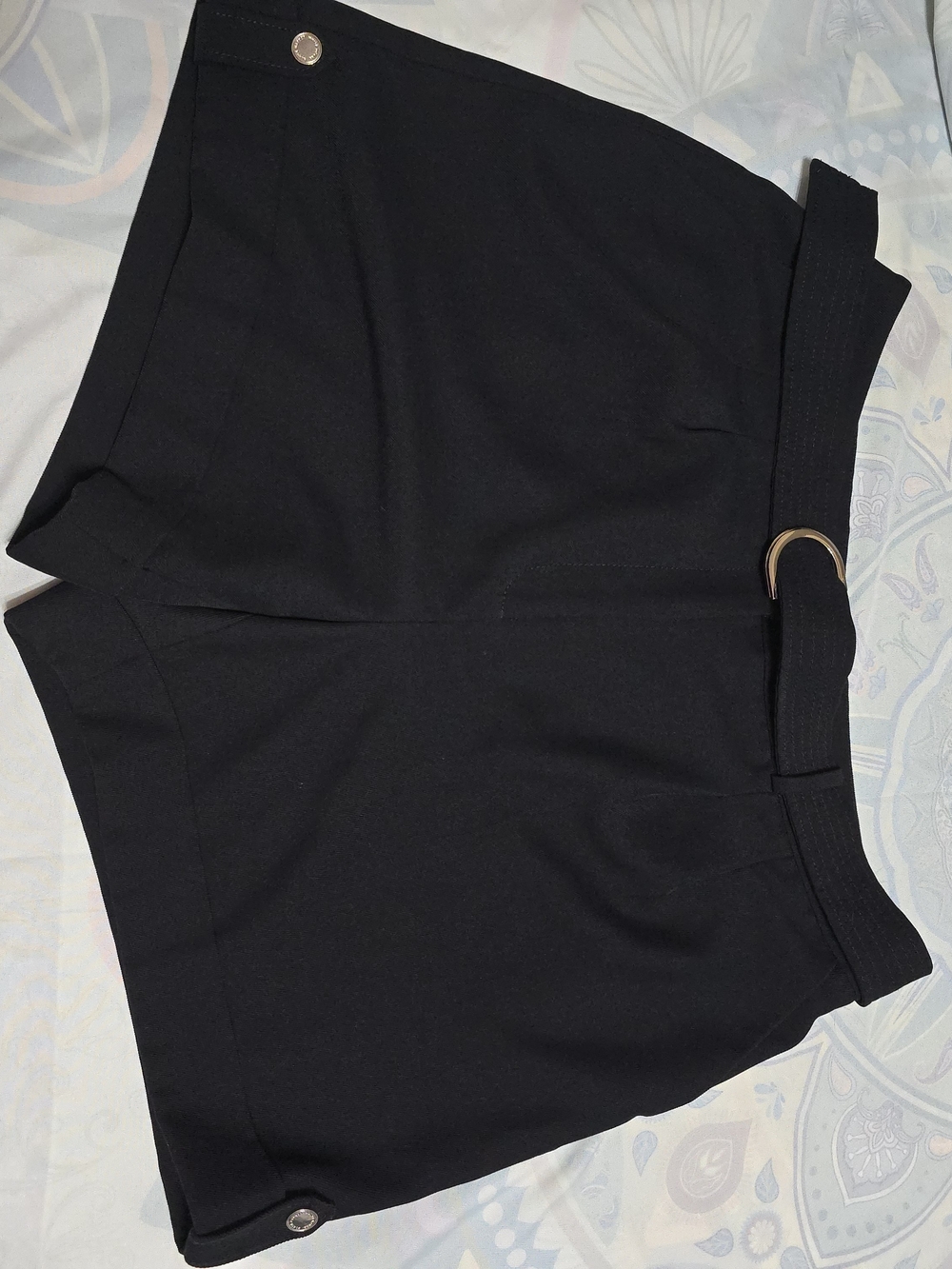 White House Black Market Black Belted Dress Shorts